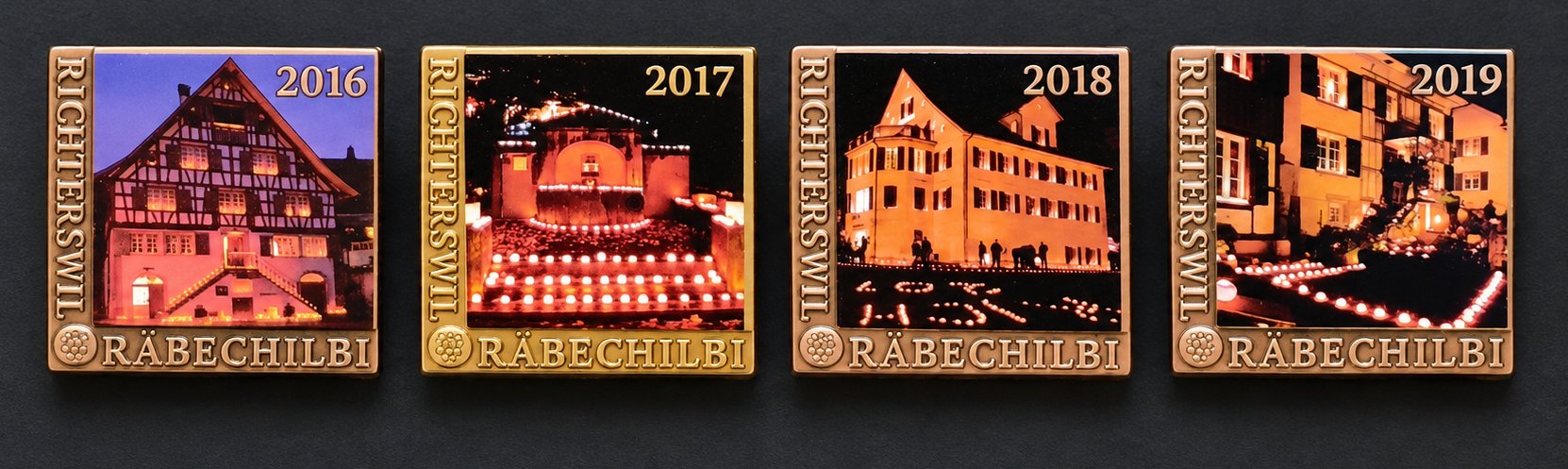 Räbechilbi Richterswil: Pins 2016 bis 2019